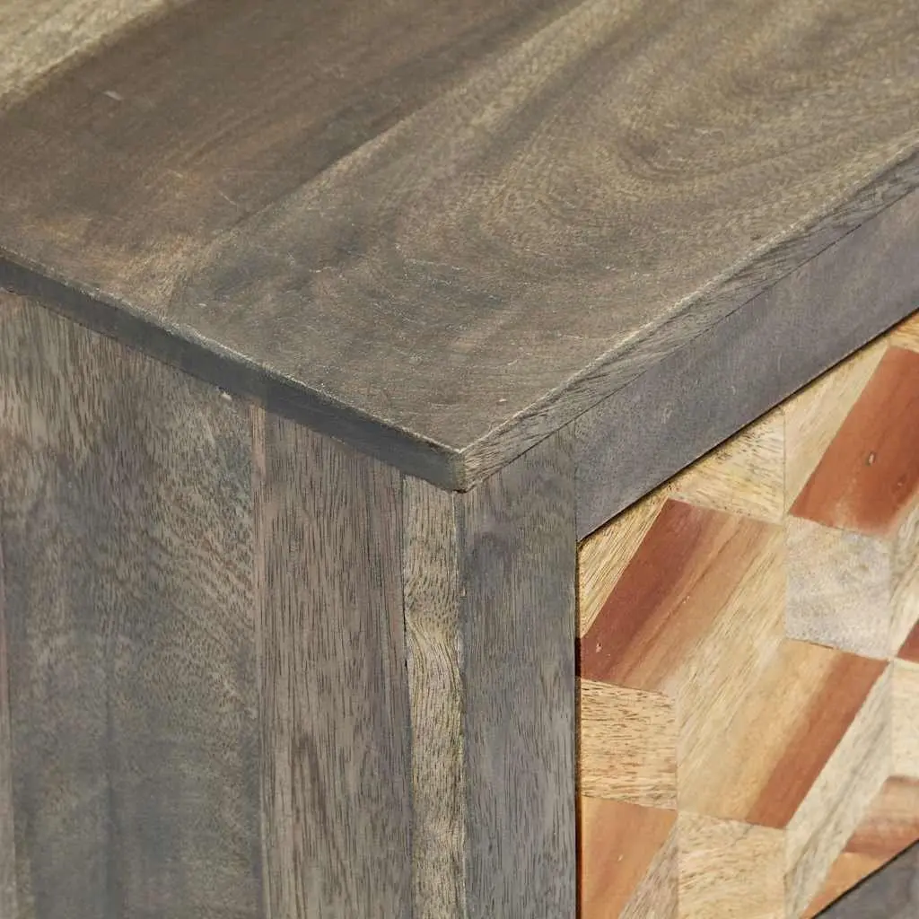 Grey Bedside Cabinet with Ample Storage