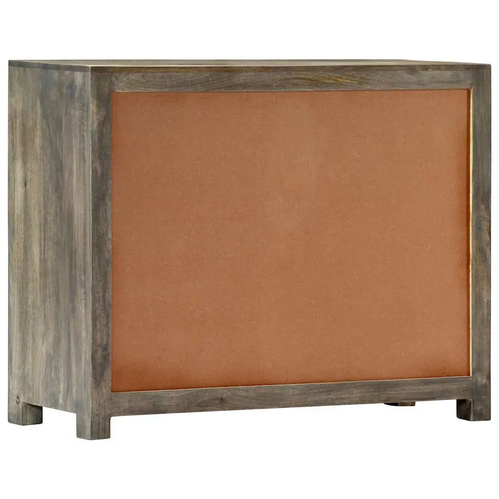 Solid Mango Wood Side Cabinet with Ample Storage