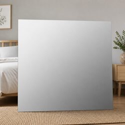 Practical Frameless Silver Mirror 80x60 cm Glass