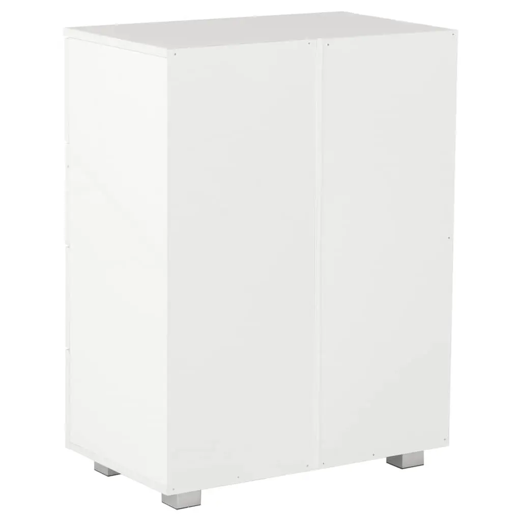 8 Drawer High Gloss White Chest of Drawers Storage Cabinet Bedroom Furniture