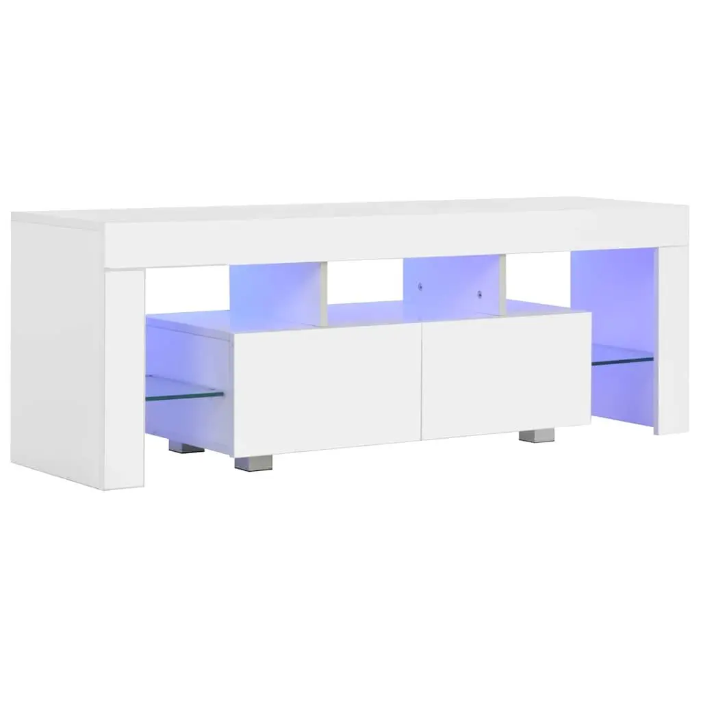 White TV Cabinet with Ample Storage Space