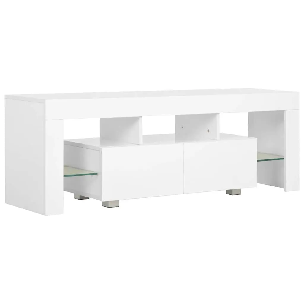 White TV Cabinet with Ample Storage Space