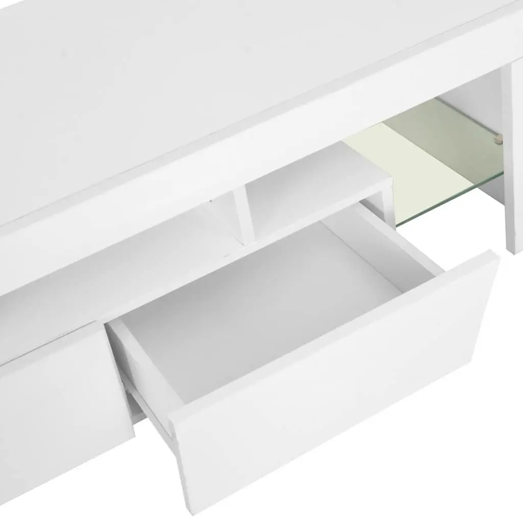 White TV Cabinet with Ample Storage Space