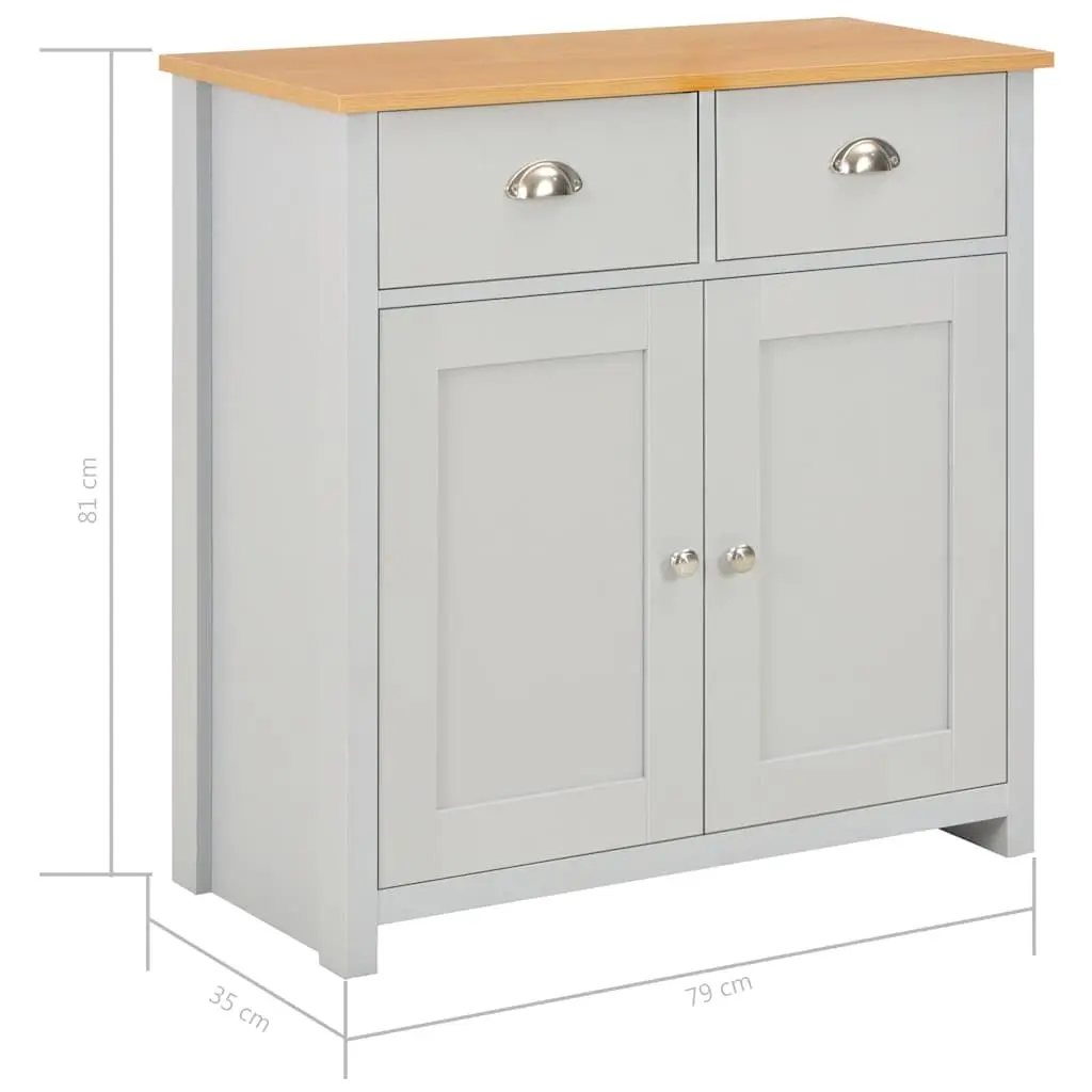 Grey Sideboard Cabinet with Ample Storage Space