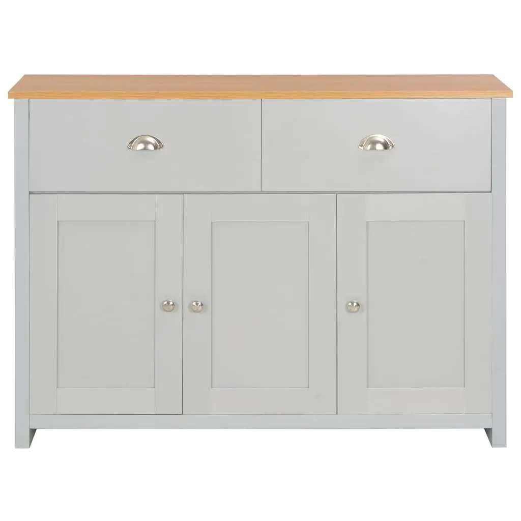 Grey Sideboard with 2 Drawers and 3 Doors