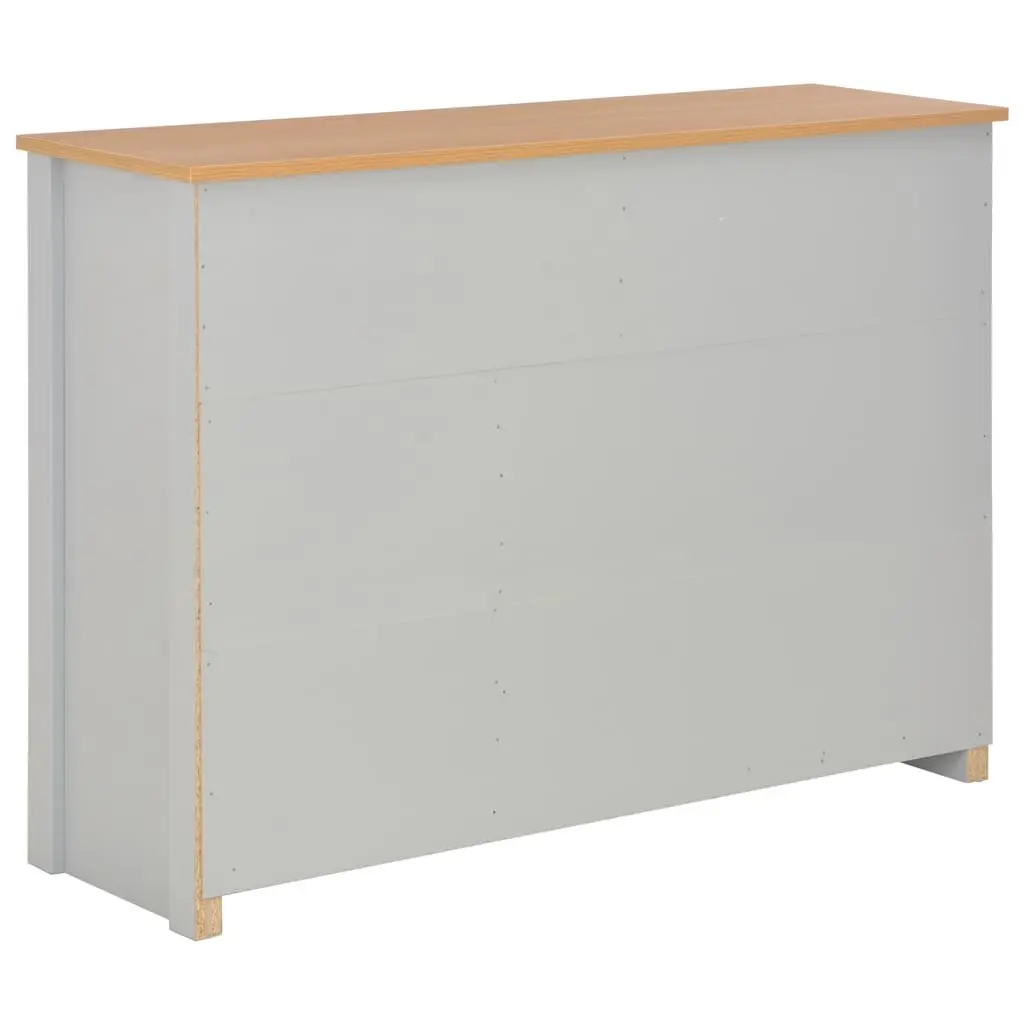 Grey Sideboard with 2 Drawers and 3 Doors