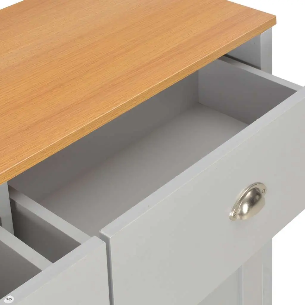 Grey Sideboard with 2 Drawers and 3 Doors
