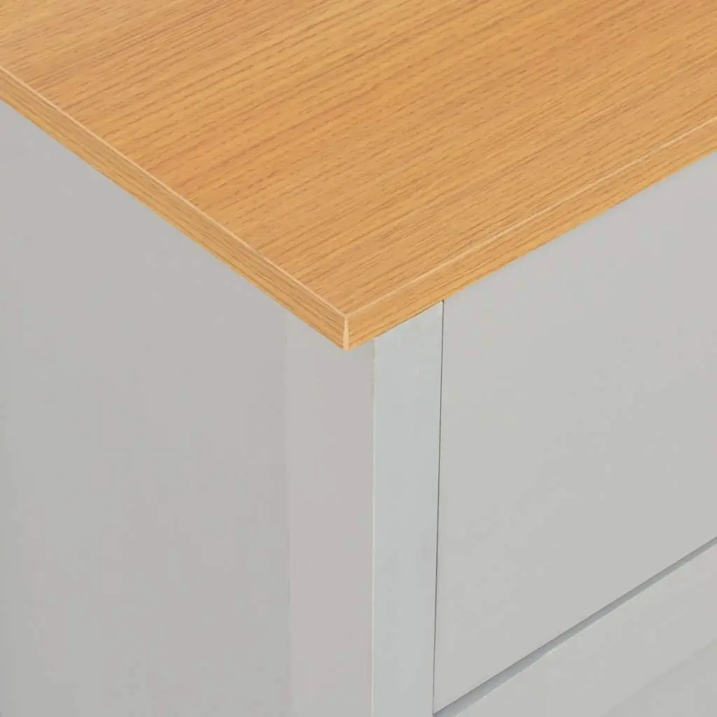 Grey Sideboard with 2 Drawers and 3 Doors