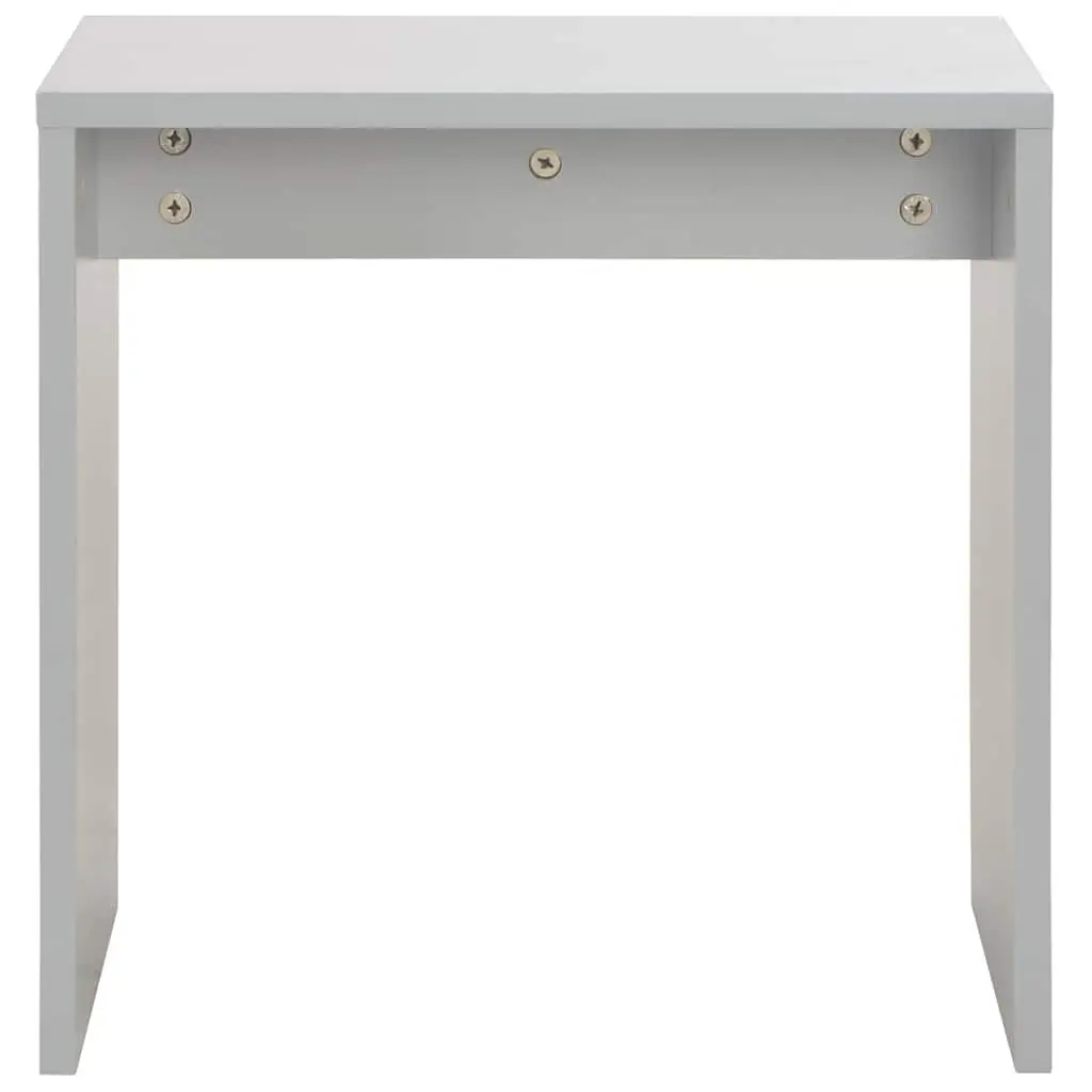 Dressing Table Vanity Makeup Storage with Mirror and Stool Grey 104 x 45 x 131 cm