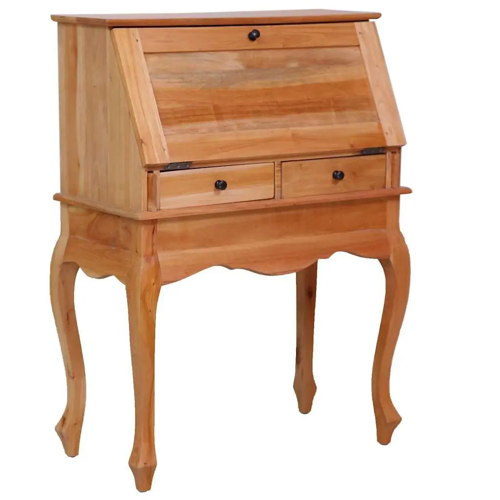Solid Wood Desk with Ample Storage Solutions