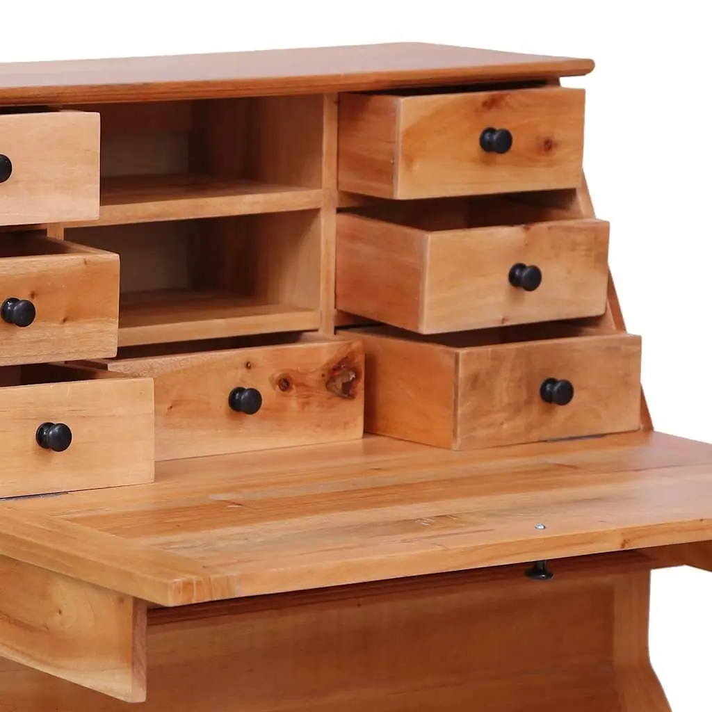 Solid Wood Desk with Ample Storage Solutions