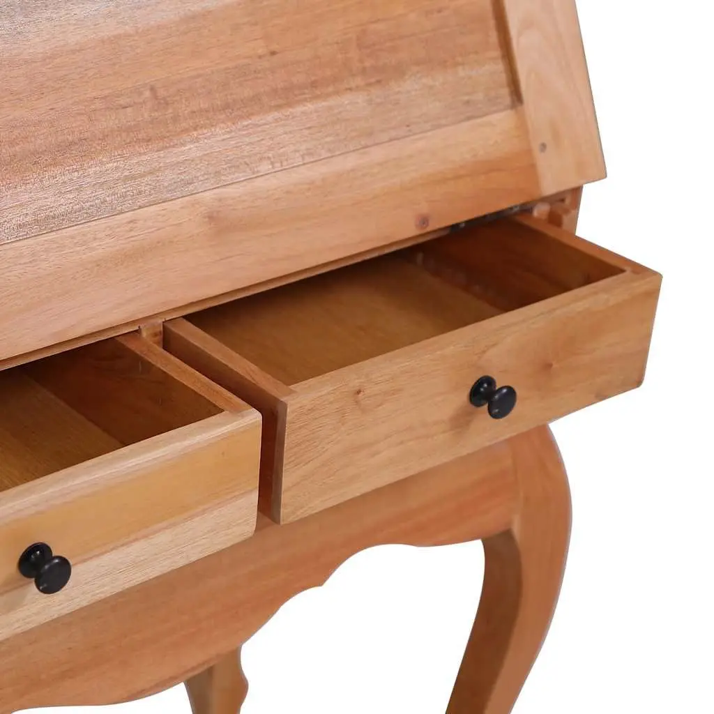 Solid Wood Desk with Ample Storage Solutions