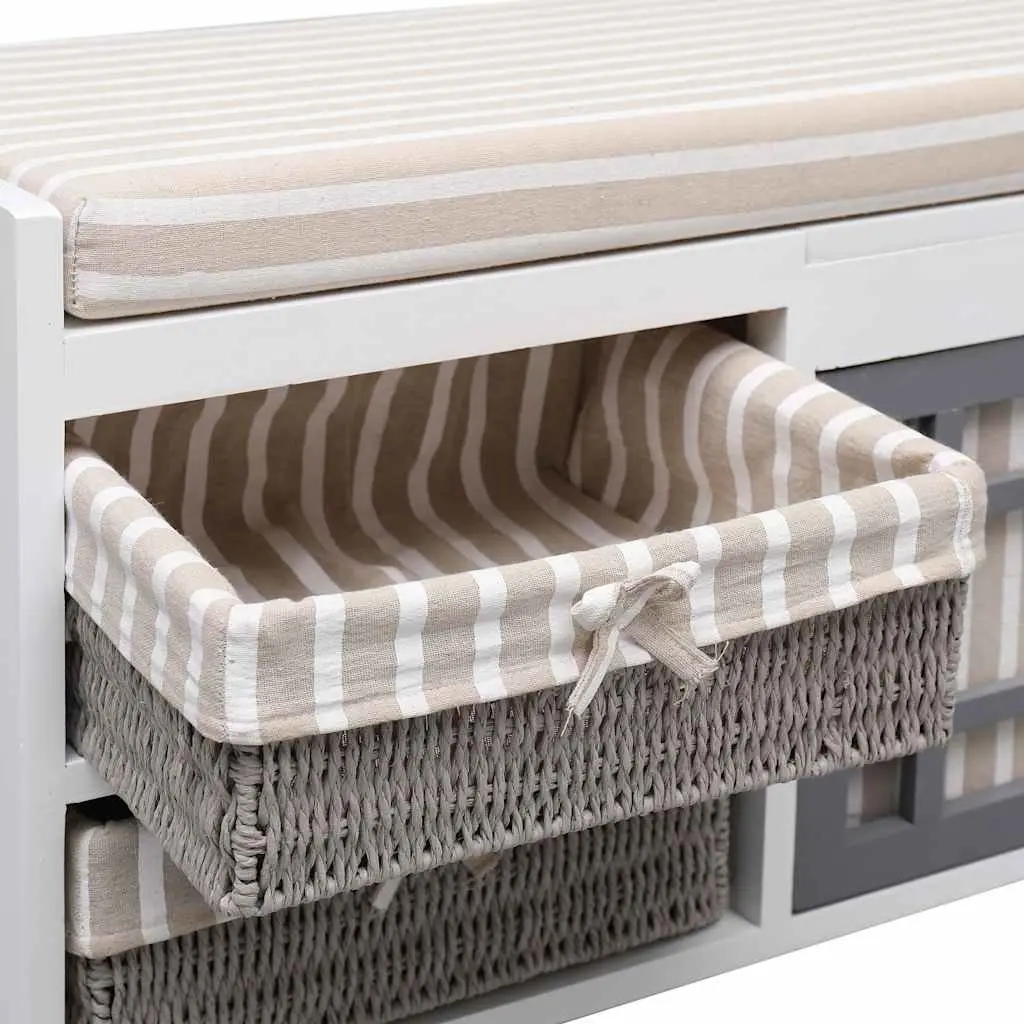 Hall Bench with Ample Storage Solutions