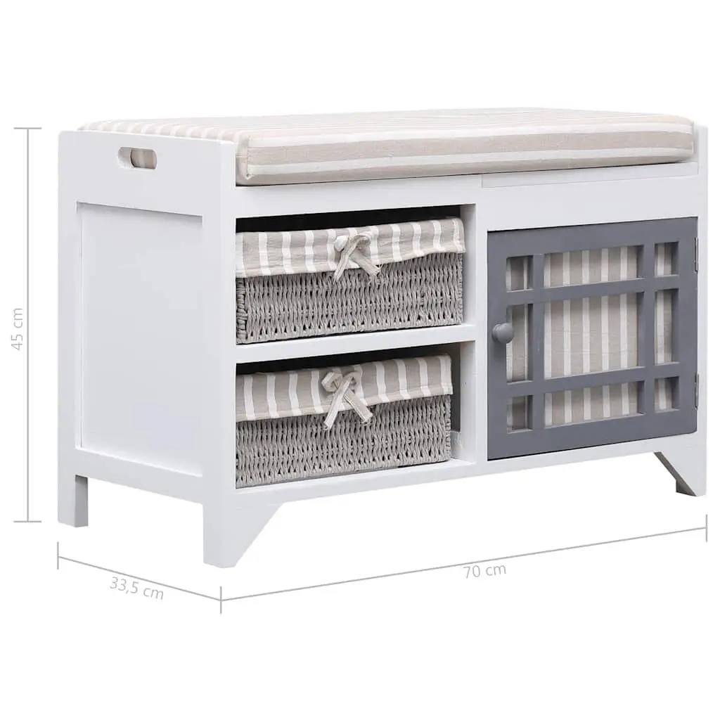 Hall Bench with Ample Storage Solutions
