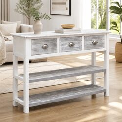Reliable Grey Wooden Sideboard with Safety Features