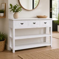 Reliable White Sideboard with Ample Storage Space