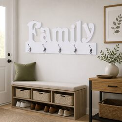 Family Design Coat Rack: Practical Storage Solution for Home