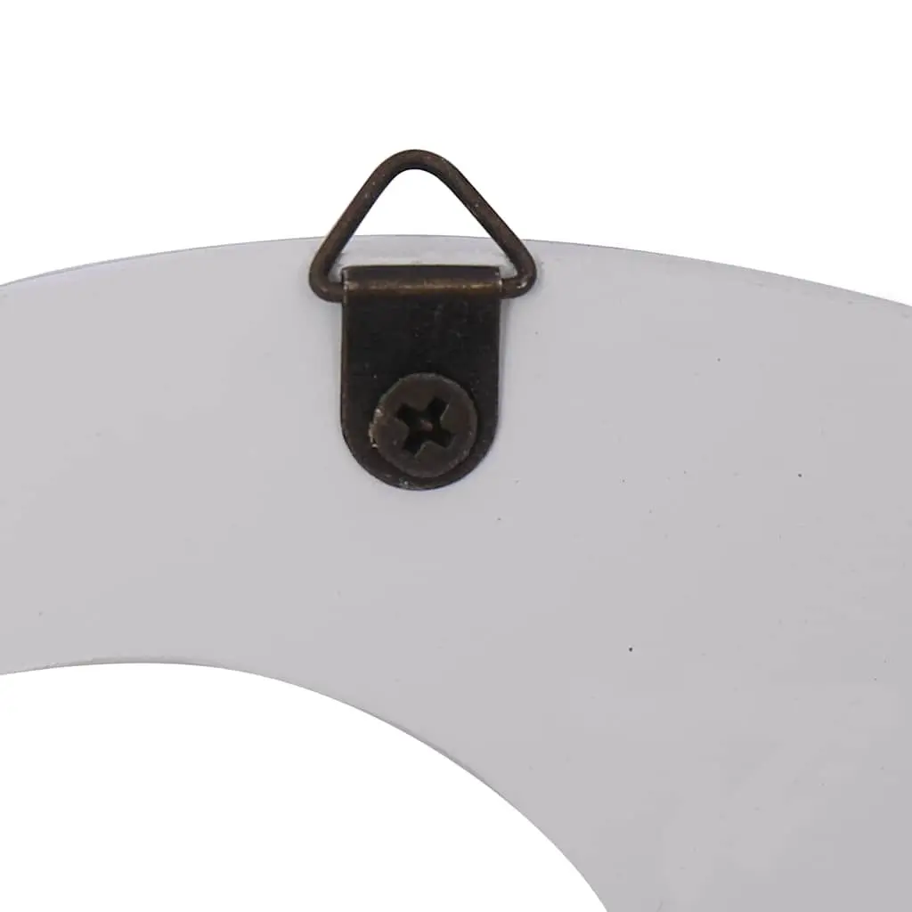Wall Mounted Coat Rack Welcome Lettering 5 Hooks 74x29.5cm White