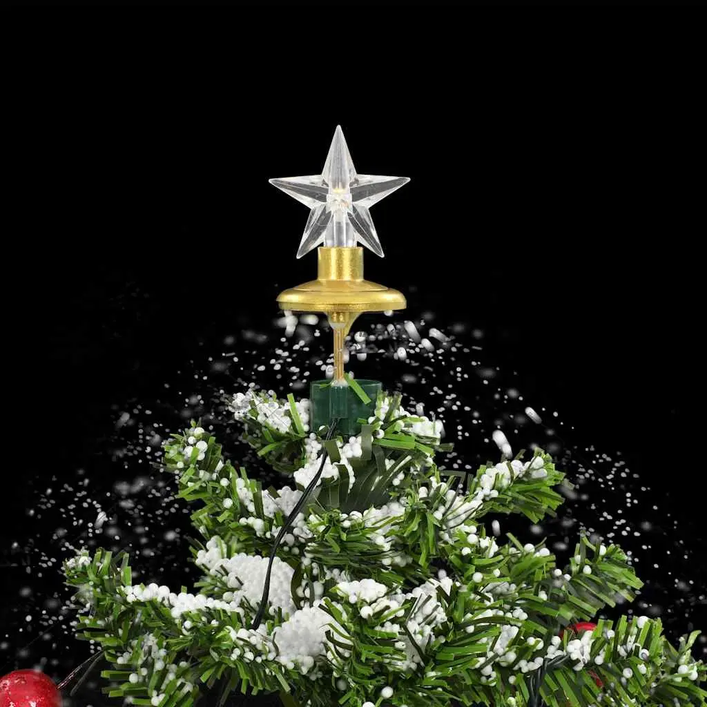 Artificial Tree Green Snow Effect 75cm Holiday Decoration