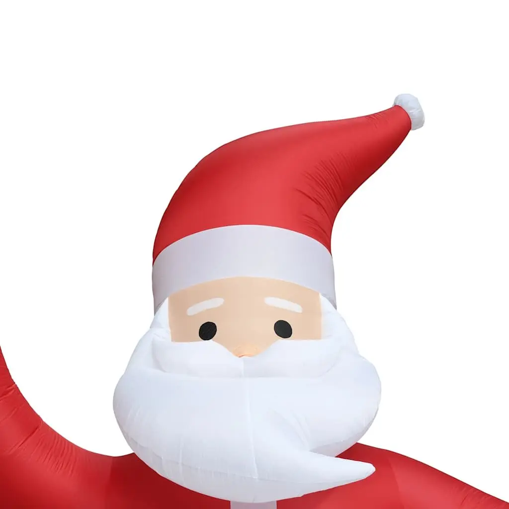 Inflatable Santa Claus Decoration Outdoor Christmas 600cm XXL Waving LED Display