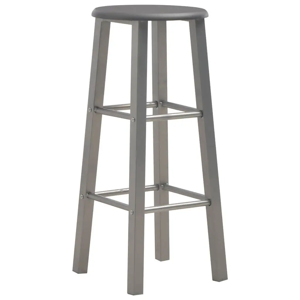 Bar Stools Contemporary Seating Anthracite 2 Piece