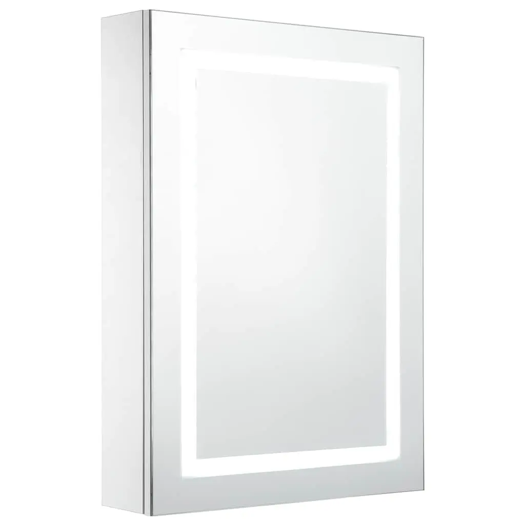 LED Bathroom Mirror Cabinet Wall Mount Vanity Unit 50x13x70cm White