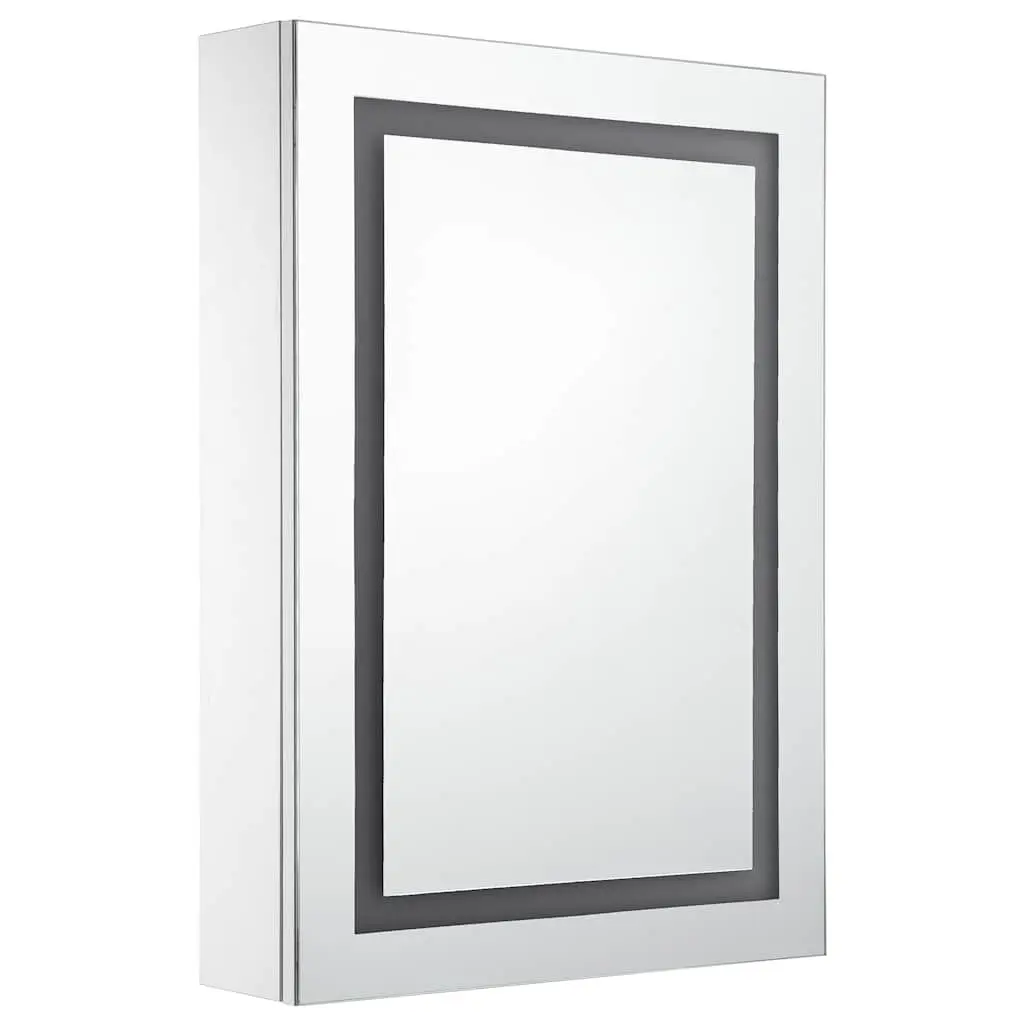 LED Bathroom Mirror Cabinet Wall Mount Vanity Unit 50x13x70cm White