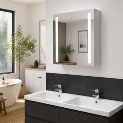 Value-Driven LED Bathroom Mirror Cabinet with Storage