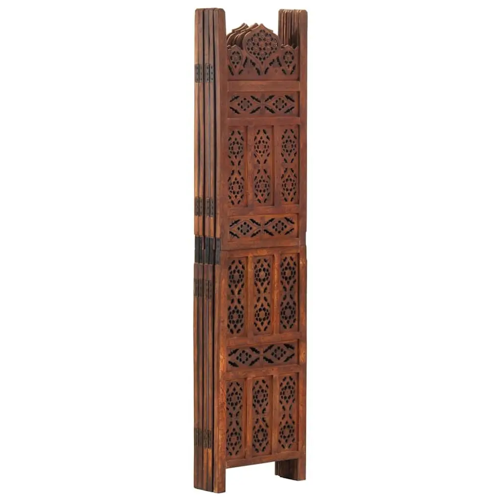 5-Panel Brown Room Divider