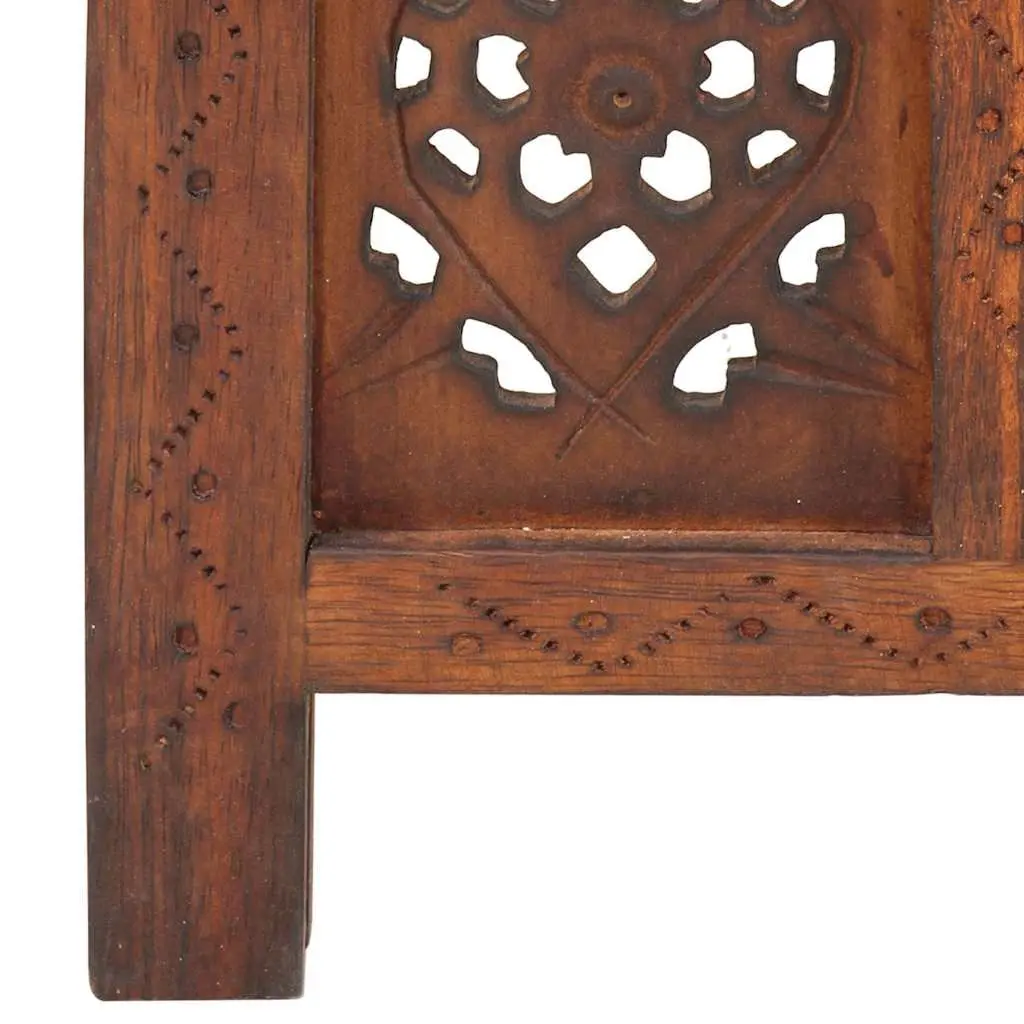 5-Panel Brown Room Divider