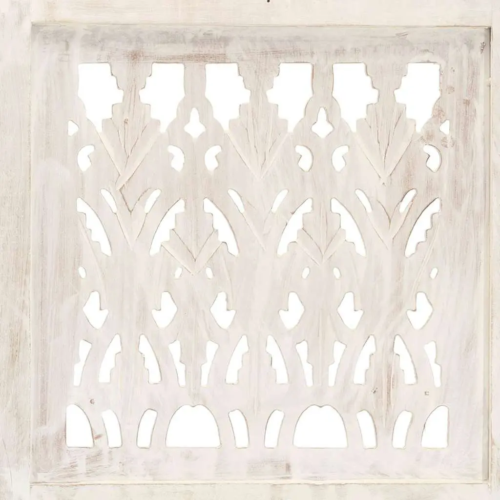 5-Panel Room Divider Folding Privacy Screen White 200x165 cm