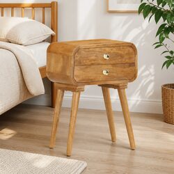 Value and Utility in a Solid Wood Bedside Cabinet, Brown
