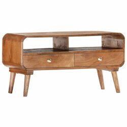 Quality Solid Mango Wood TV Cabinet with Ample Storage