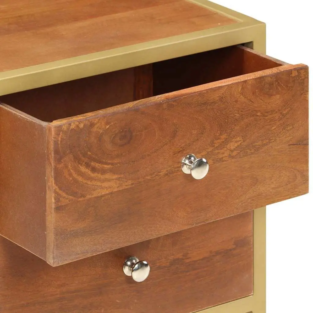 Wooden Bedside Cabinet with 2 Drawers 40x35x50 cm
