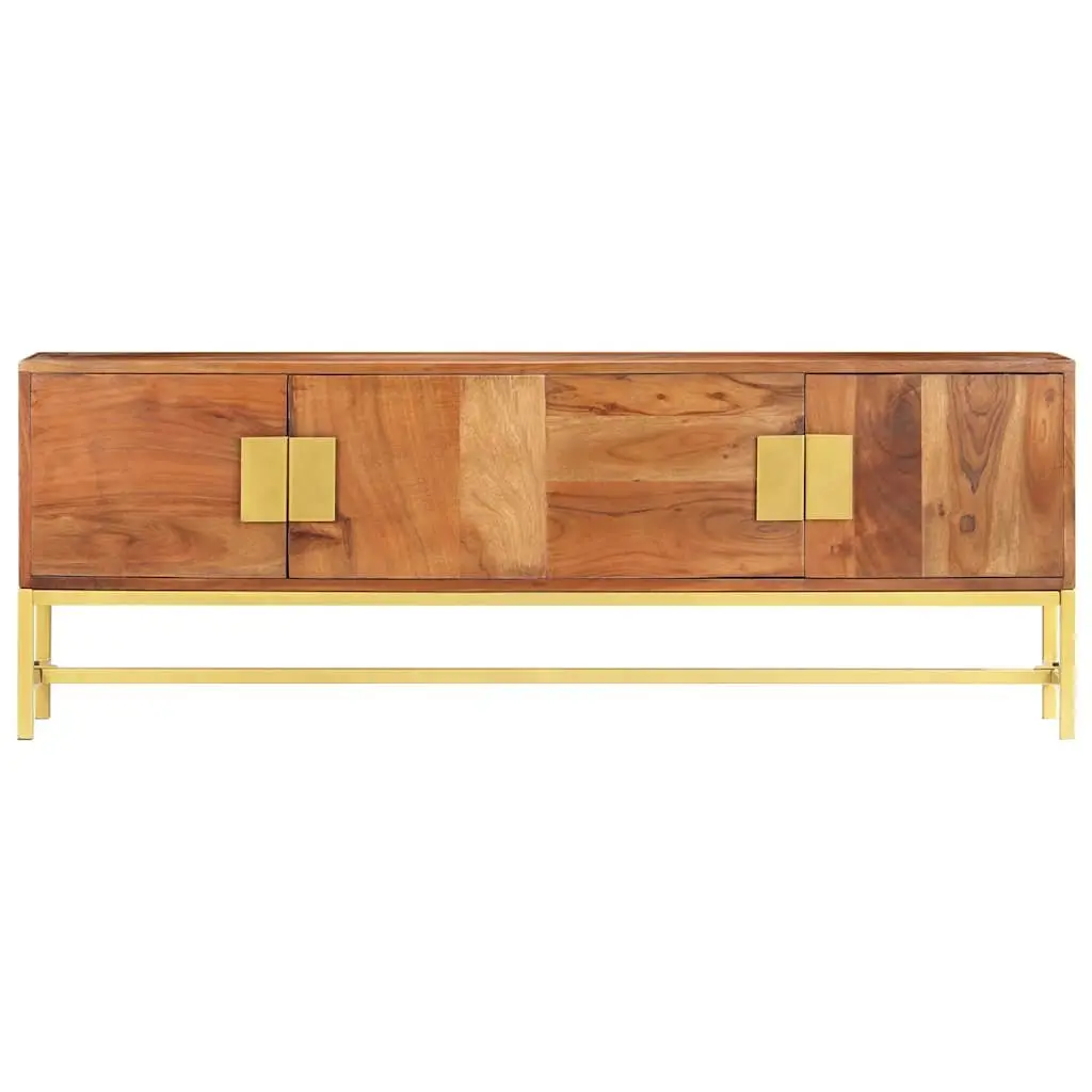 TV Cabinet Storage Unit 140x30x50 cm Brown Solid Acacia Wood