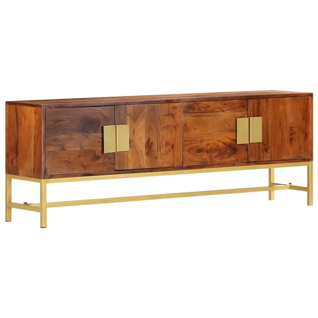 TV Cabinet Storage Unit 140x30x50 cm Brown Solid Acacia Wood