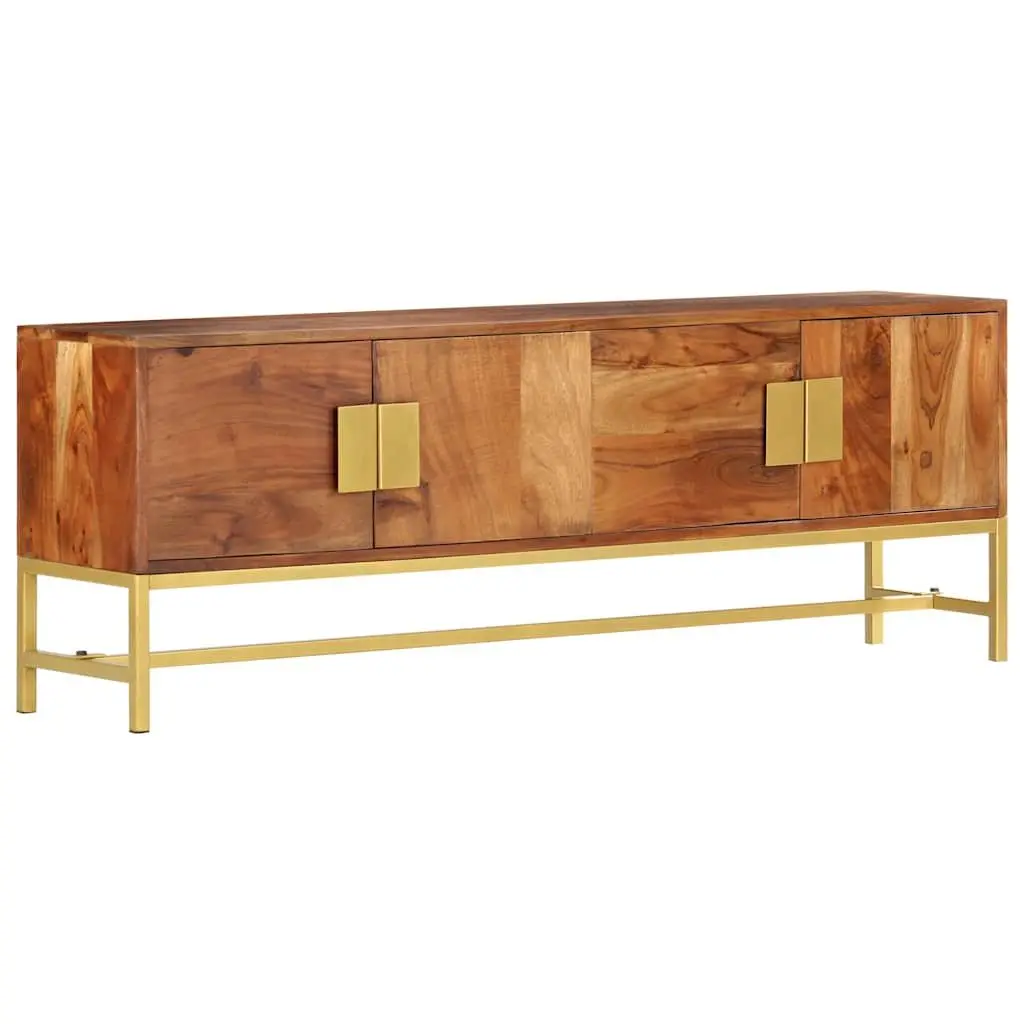 TV Cabinet Storage Unit 140x30x50 cm Brown Solid Acacia Wood