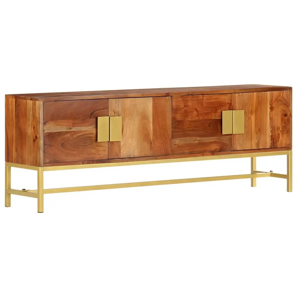 TV Cabinet Storage Unit 140x30x50 cm Brown Solid Acacia Wood