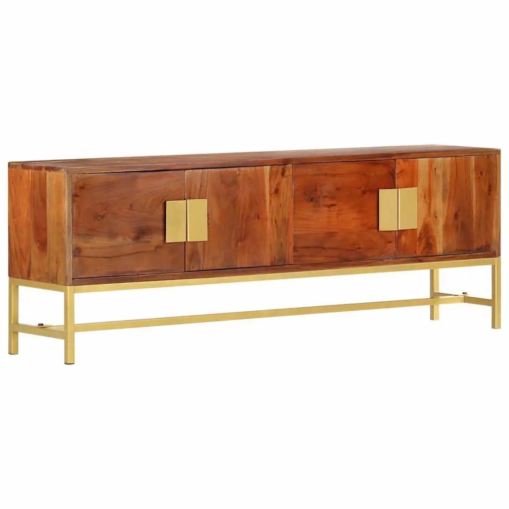 TV Cabinet Storage Unit 140x30x50 cm Brown Solid Acacia Wood