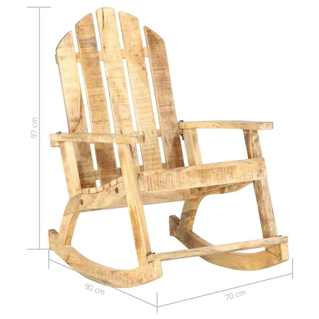 Wooden Rocking Chair for Outdoor Use