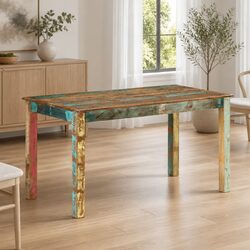 Reliable Antique-Style Dining Table Made of Solid Wood