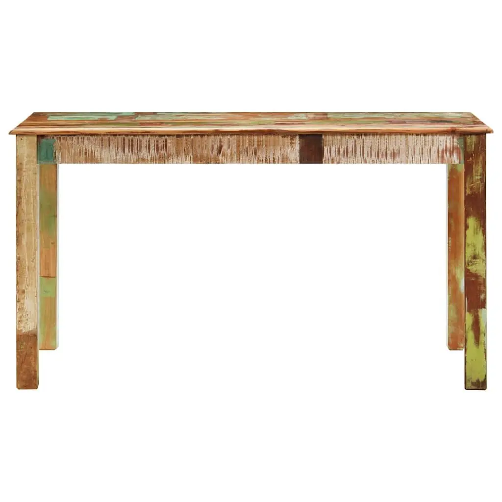 Dining Table Antique Solid Reclaimed Wood Kitchen Room 140x70x76cm Multicolour