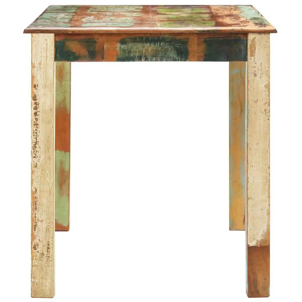 Dining Table Antique Solid Reclaimed Wood Kitchen Room 140x70x76cm Multicolour