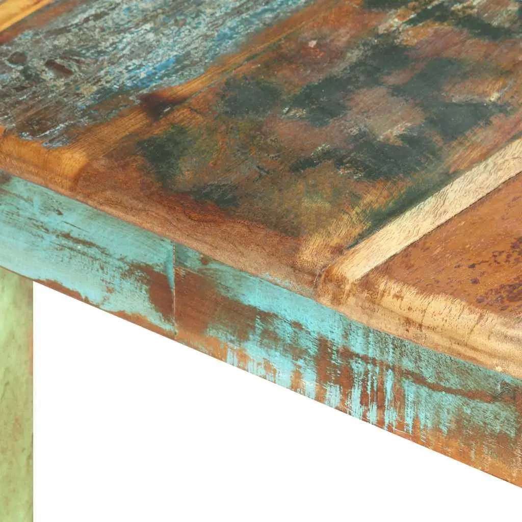 Dining Table Antique Solid Reclaimed Wood Kitchen Room 140x70x76cm Multicolour
