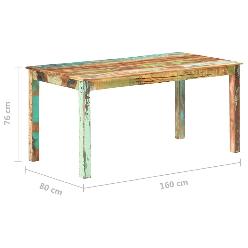 Reclaimed Wood Dining Table with Unique Style