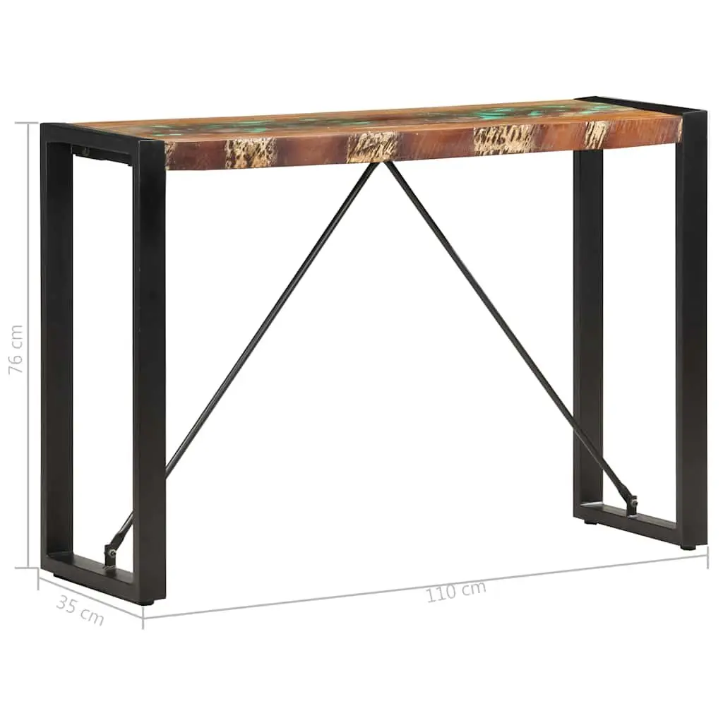 Console Table 110x35x76cm Solid Reclaimed Wood End Hall Display Stand