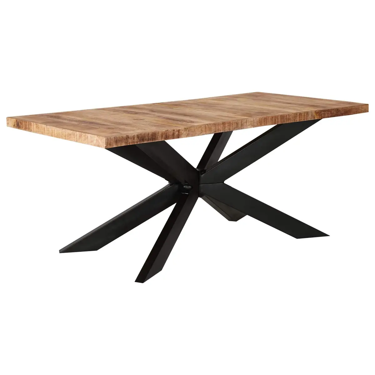 Dining Table 180x90x76cm in Rough Mango Wood