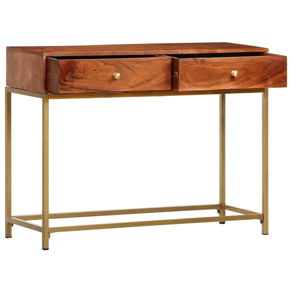 Wooden Console Table Sideboard Storage 100x35x76 cm Brown