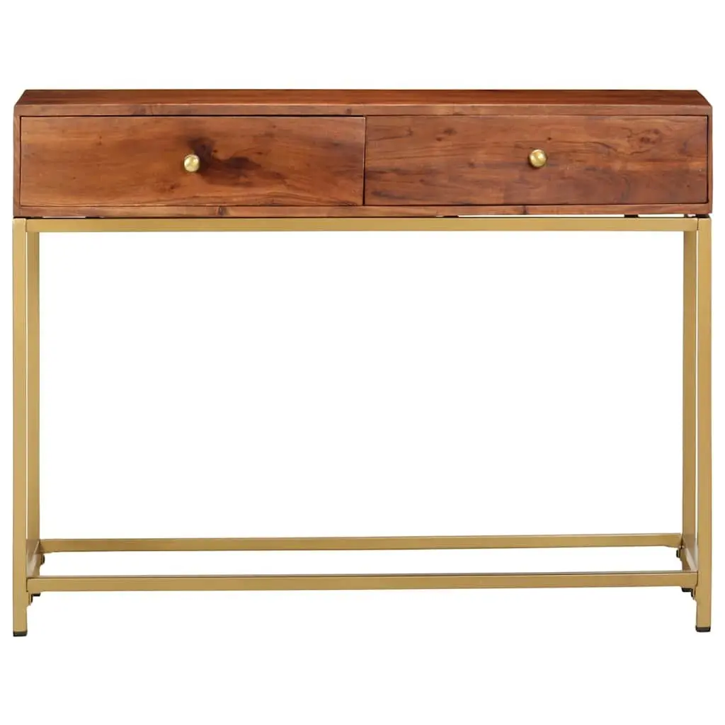 Wooden Console Table Sideboard Storage 100x35x76 cm Brown