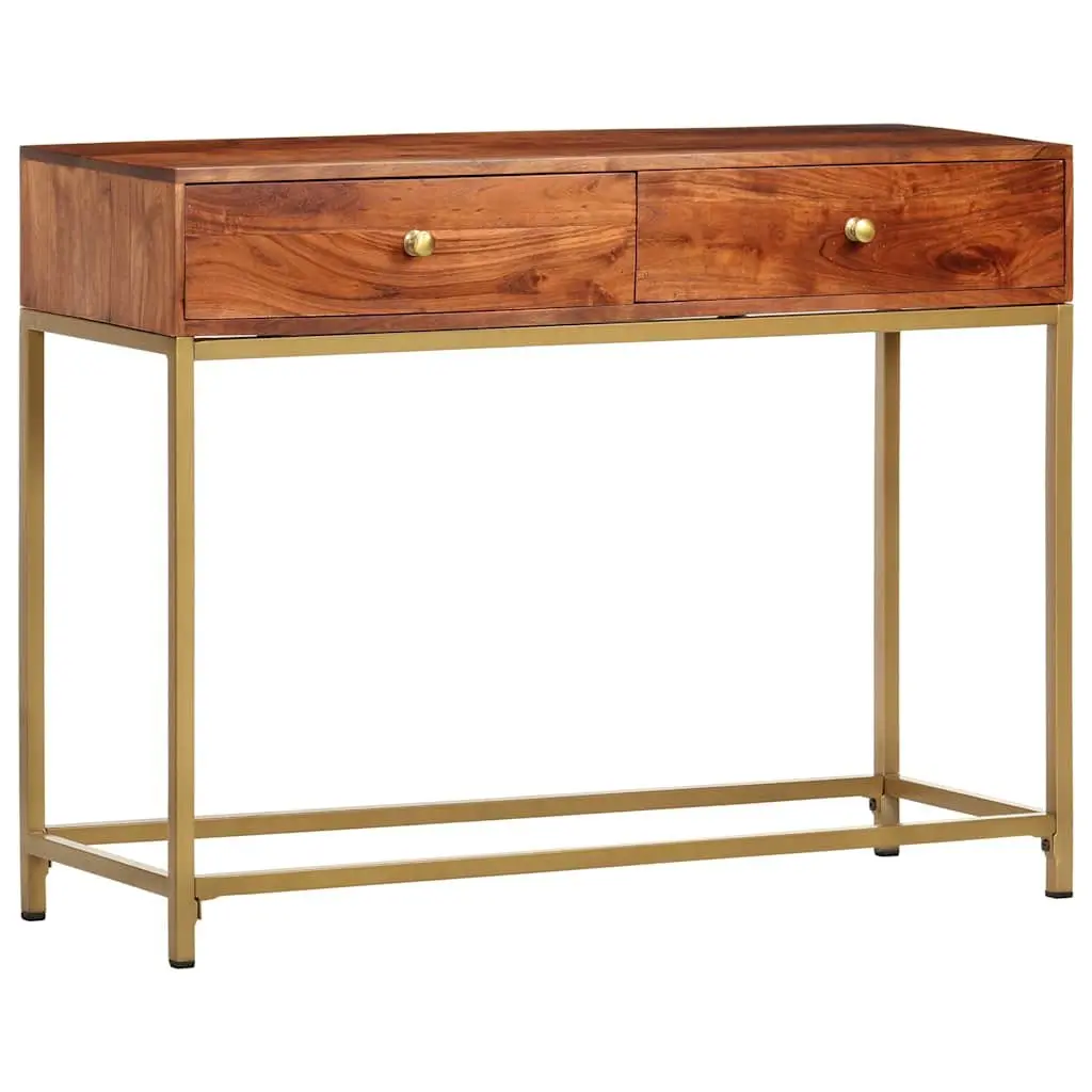 Wooden Console Table Sideboard Storage 100x35x76 cm Brown